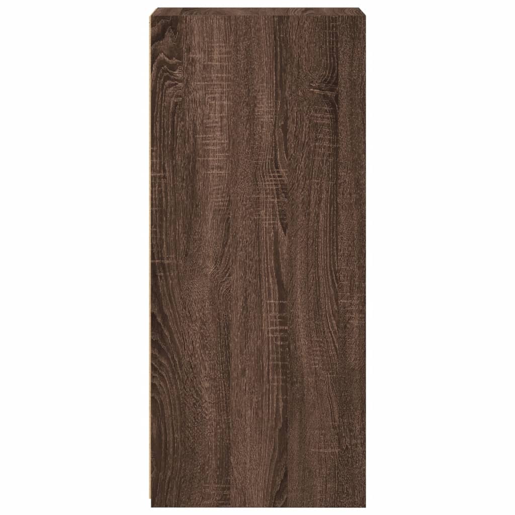 vidaXL Commode marron aspect chêne 30x41x93 cm Bois d'ingénierie