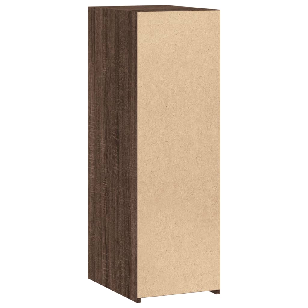 vidaXL Commode marron aspect chêne 30x41x93 cm Bois d'ingénierie