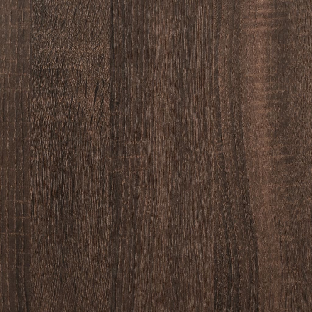 vidaXL Commode marron aspect chêne 30x41x93 cm Bois d'ingénierie