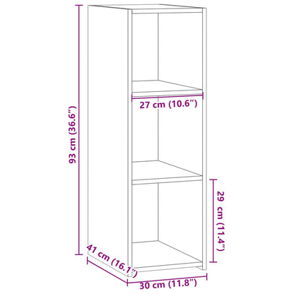 vidaXL Commode marron aspect chêne 30x41x93 cm Bois d'ingénierie