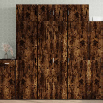 Hochschrank Räuchereiche 70x42,5x225 cm Holzwerkstoff