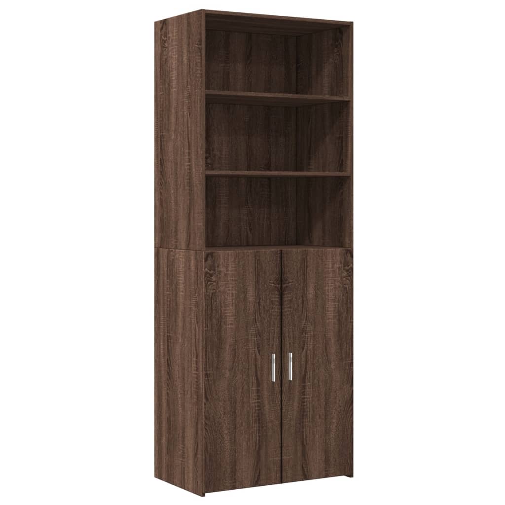 vidaXL Highboard Braun Eichen-Optik 70x42,5x185 cm Holzwerkstoff