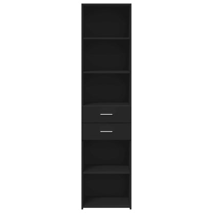 vidaXL Highboard Schwarz 45x42,5x185 cm Holzwerkstoff