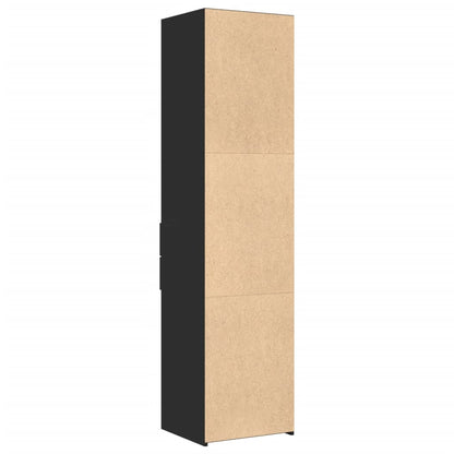 vidaXL Highboard Schwarz 45x42,5x185 cm Holzwerkstoff