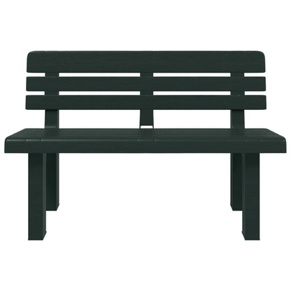 vidaXL Gartenbank Grün 110x52x71 cm Polypropylen