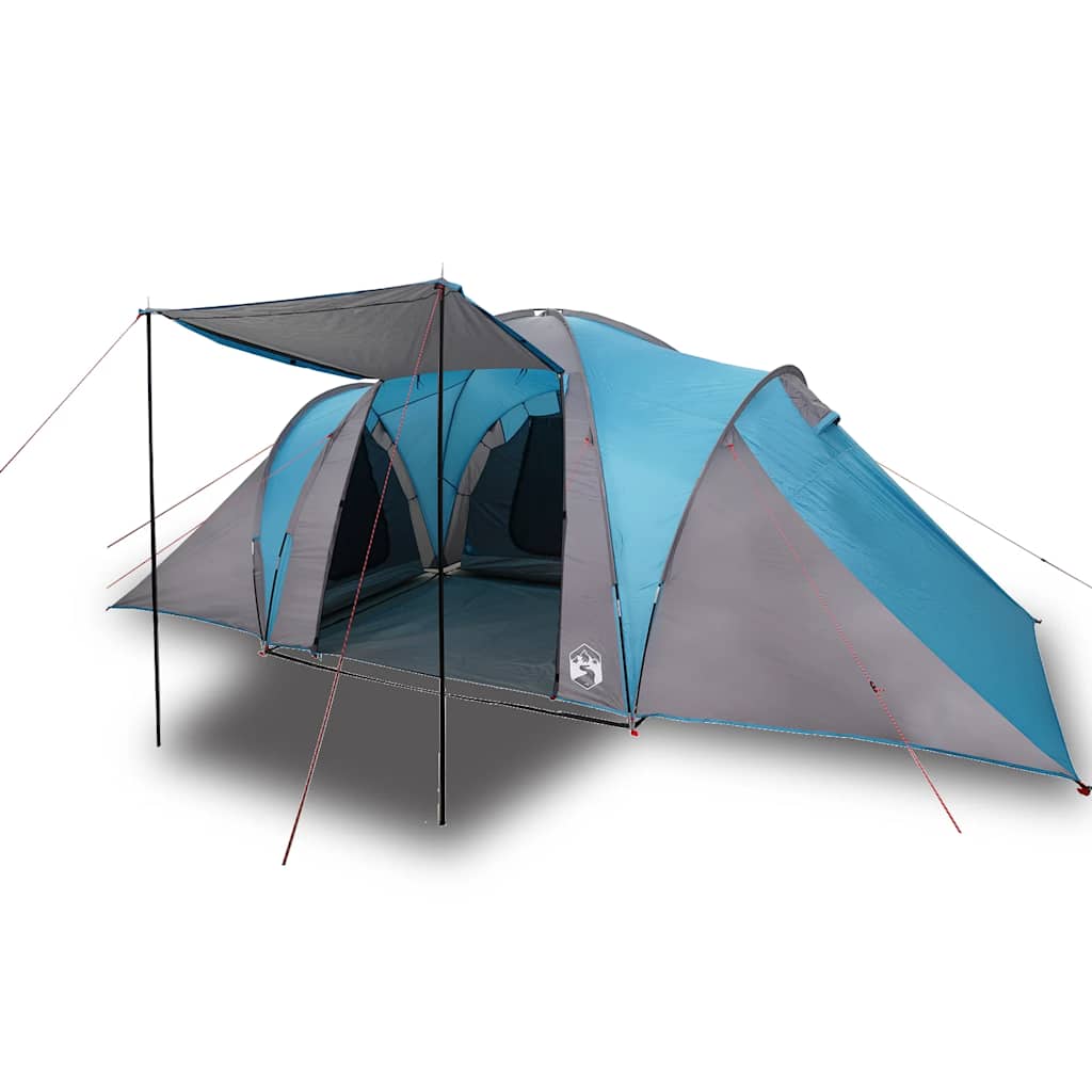 vidaXL Tente dôme familiale 6 personnes Bleu Imperméable