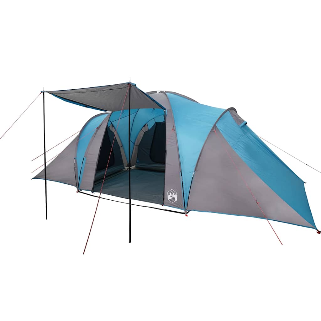 vidaXL Tente dôme familiale 6 personnes Bleu Imperméable