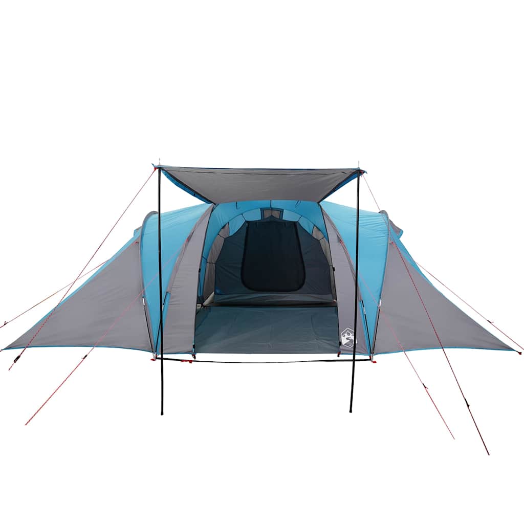 vidaXL Tente dôme familiale 6 personnes Bleu Imperméable