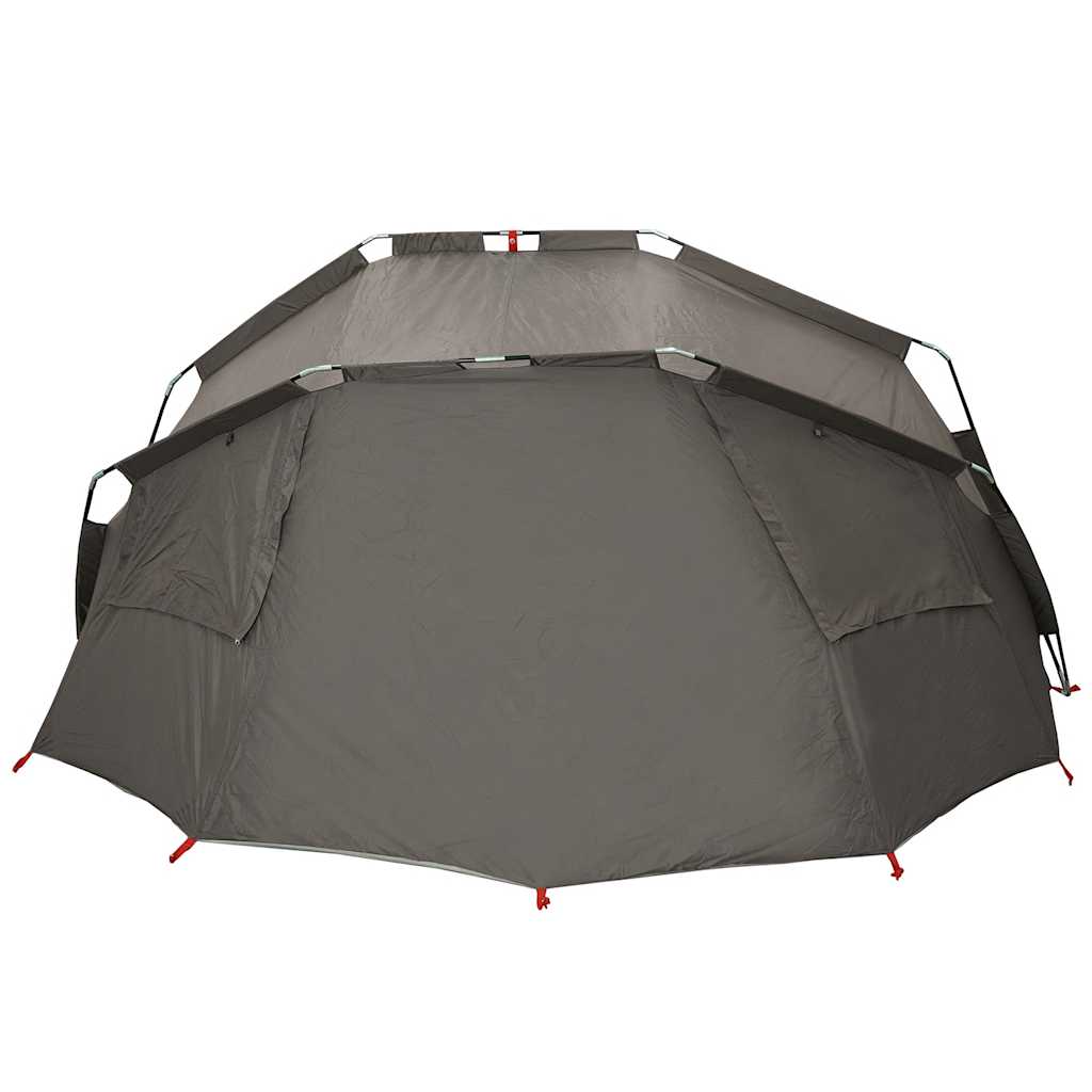 vidaXL Angelzelt 5 Personen Grau Wasserdicht