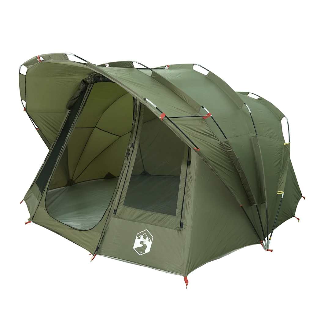 vidaXL Tente de pêche 5 personnes vert olive imperméable