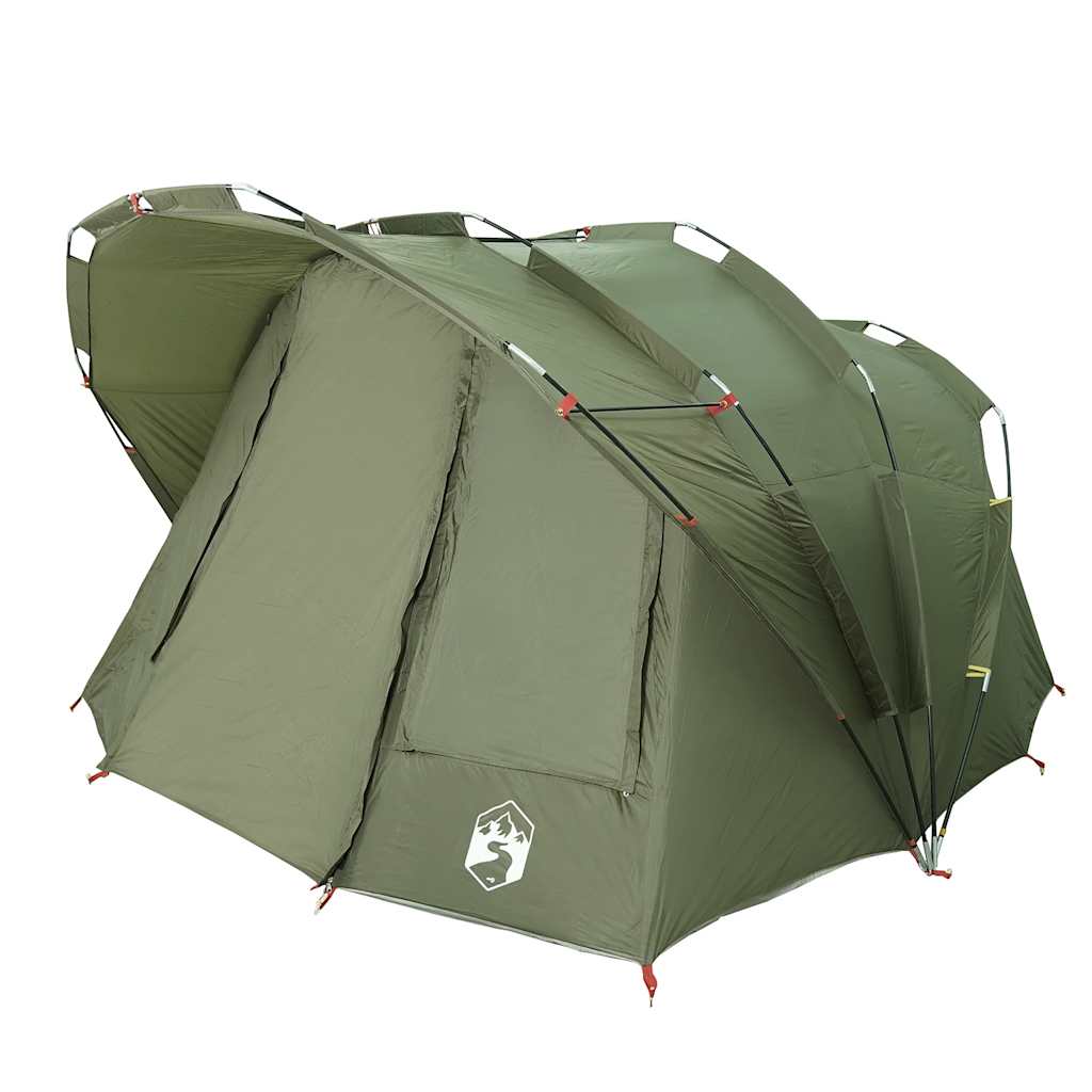 vidaXL Tente de pêche 5 personnes vert olive imperméable