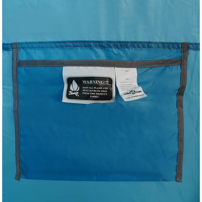 vidaXL Duschzelt Blau Wasserfest