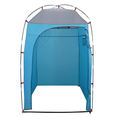 vidaXL Duschzelt Blau Wasserfest