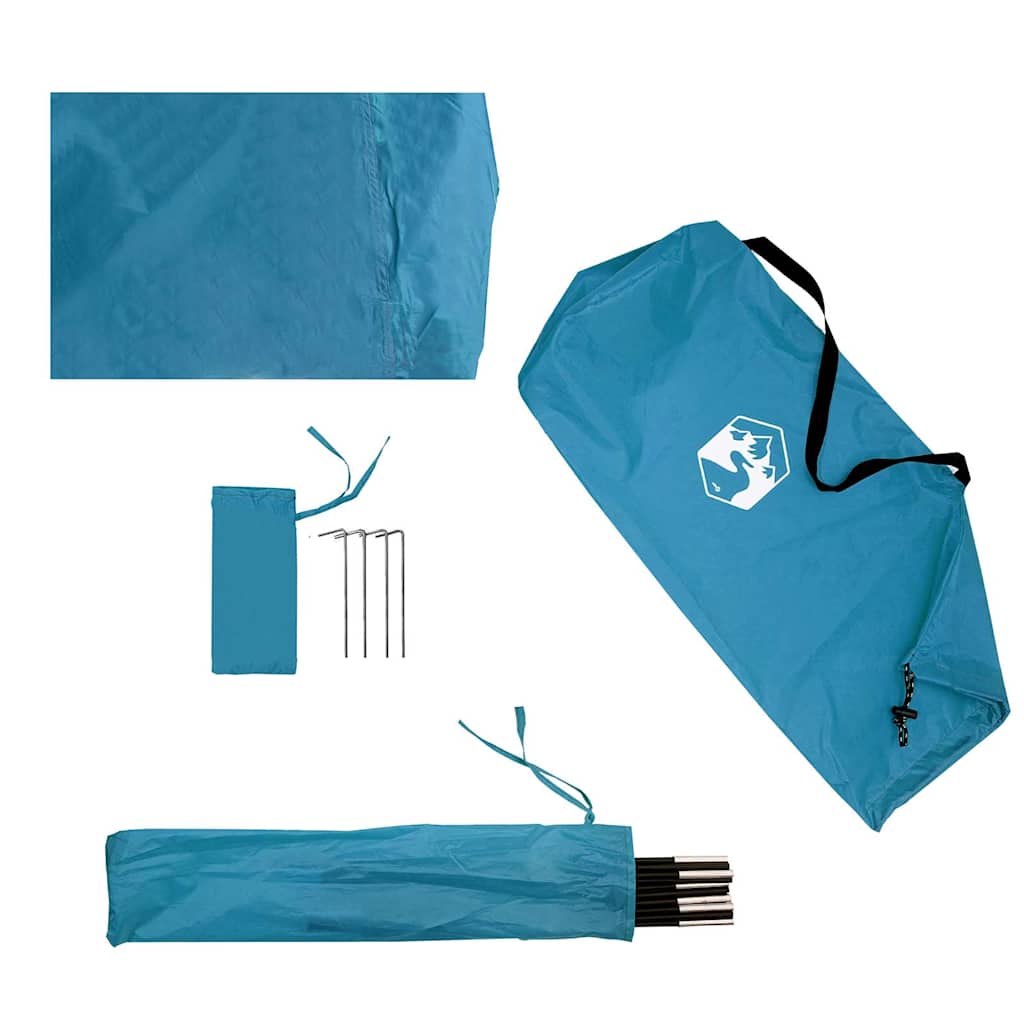 vidaXL Duschzelt Blau Wasserfest