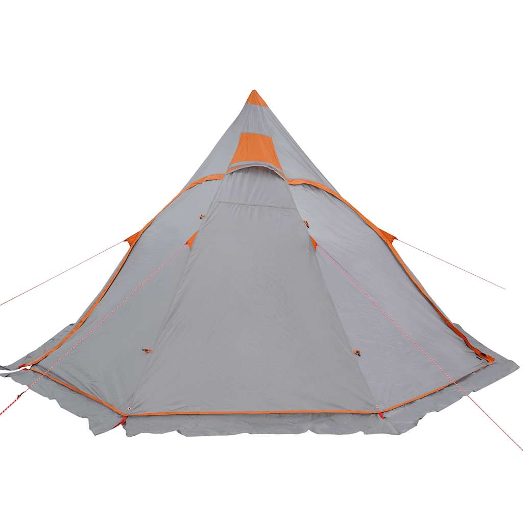 vidaXL Tipi-Campingzelt 5 Personen Grau Wasserdicht
