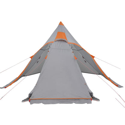 vidaXL Tipi-Campingzelt 5 Personen Grau Wasserdicht