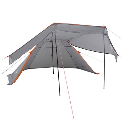 vidaXL Tipi-Campingzelt 5 Personen Grau Wasserdicht