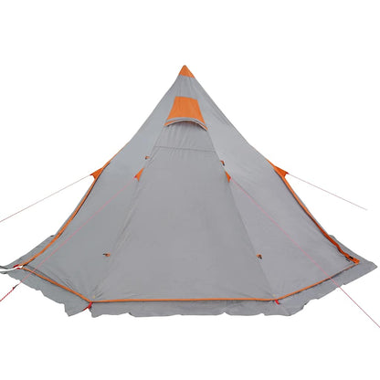 vidaXL Tipi-Campingzelt 5 Personen Grau Wasserdicht