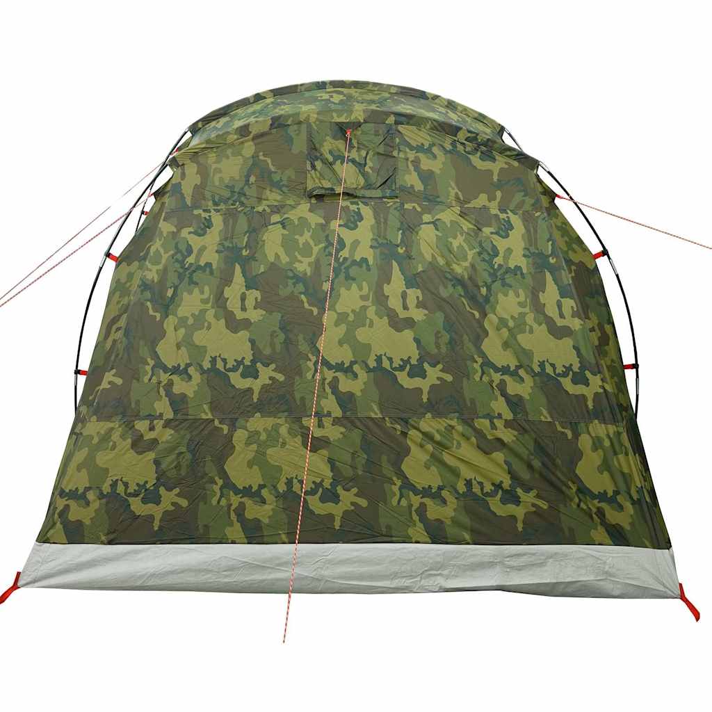vidaXL Tunnel-Familienzelt 6 Personen Camouflage Wasserdicht