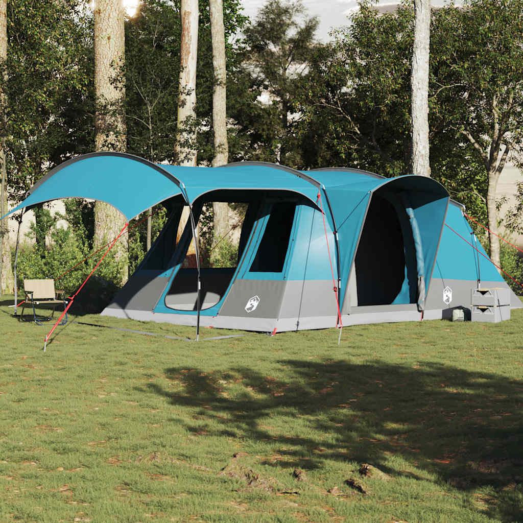 vidaXL Tunnelzelt 5 Personen Blau Wasserdicht