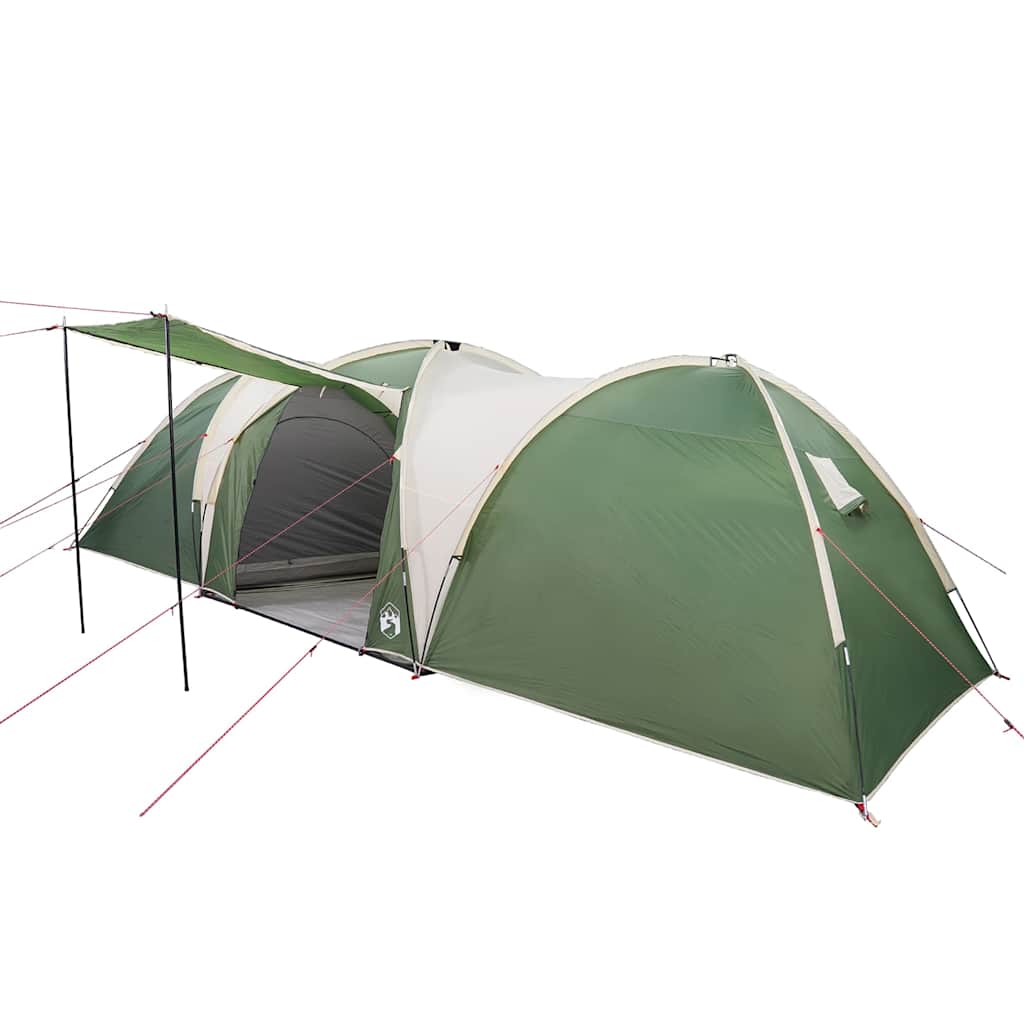 vidaXL Tente dôme familiale 8 personnes Vert Imperméable
