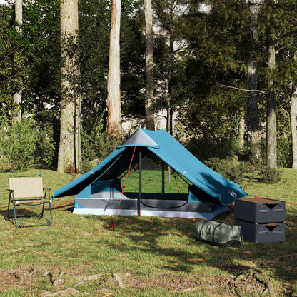 vidaXL Campingzelt 2 Personen Blau Wasserdicht