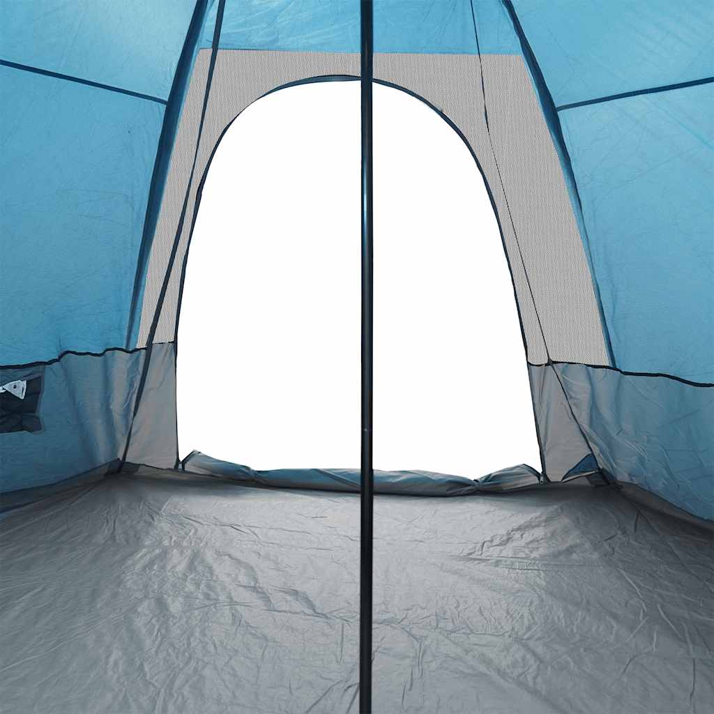 vidaXL Tipi-Familienzelt 6 Personen Blau Wasserdicht