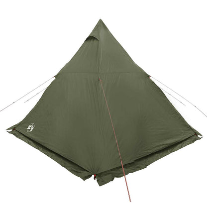 vidaXL Tipi-Familienzelt 6 Personen Olivgrün Wasserdicht