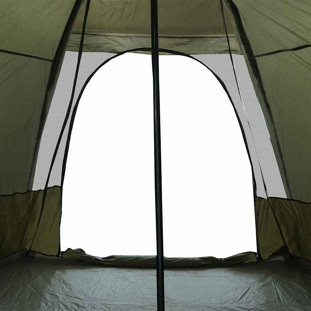 vidaXL Tipi-Familienzelt 6 Personen Olivgrün Wasserdicht