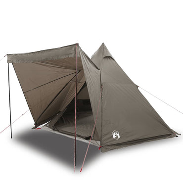 vidaXL Tente Tipi Familiale 6 Personnes Marron Imperméable