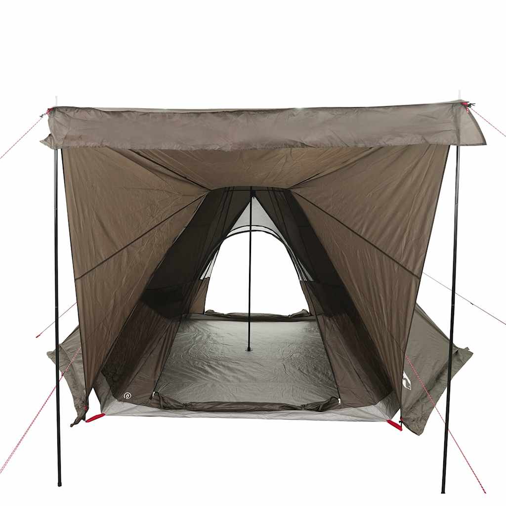 vidaXL Tente Tipi Familiale 6 Personnes Marron Imperméable