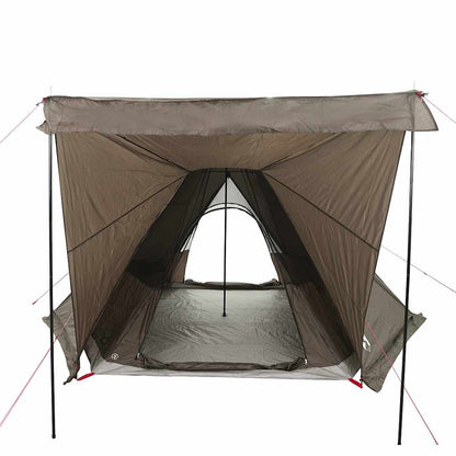vidaXL Tente Tipi Familiale 6 Personnes Marron Imperméable