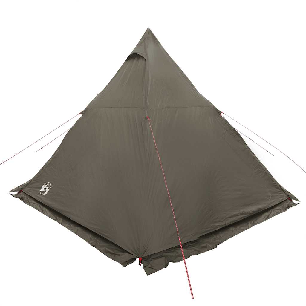 vidaXL Tente Tipi Familiale 6 Personnes Marron Imperméable
