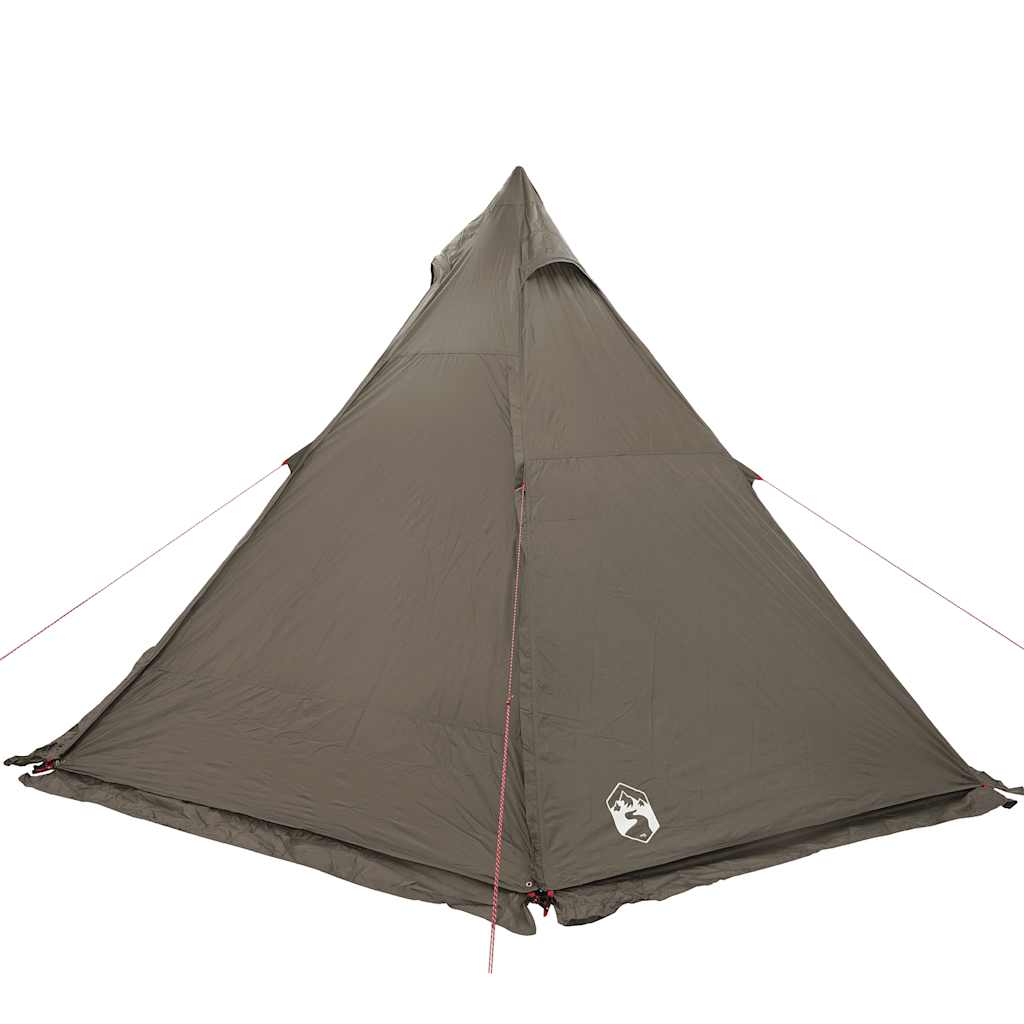 vidaXL Tente Tipi Familiale 6 Personnes Marron Imperméable