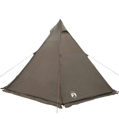 vidaXL Tente Tipi Familiale 6 Personnes Marron Imperméable