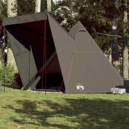 vidaXL Tente Tipi Familiale 6 Personnes Marron Imperméable