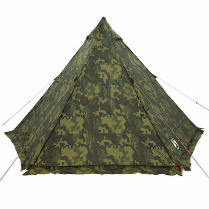vidaXL Tipi-Familienzelt 6 Personen Tarnmuster Wasserdicht