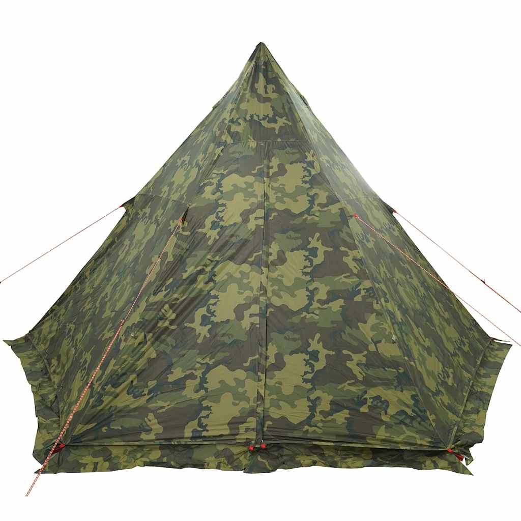 vidaXL Tipi-Familienzelt 6 Personen Tarnmuster Wasserdicht