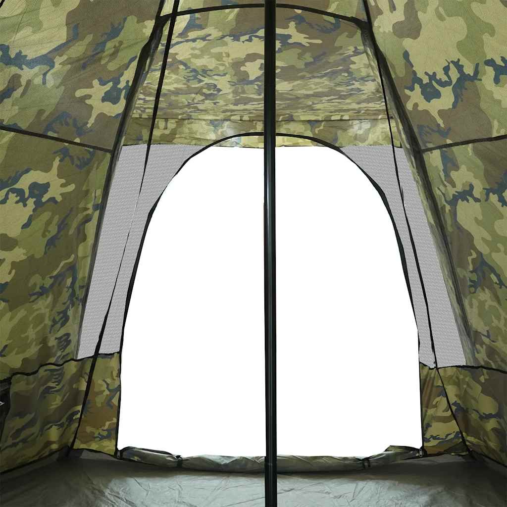 vidaXL Tipi-Familienzelt 6 Personen Tarnmuster Wasserdicht