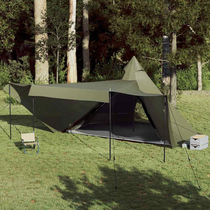 vidaXL Tente familiale tipi 8 personnes Vert olive Imperméable