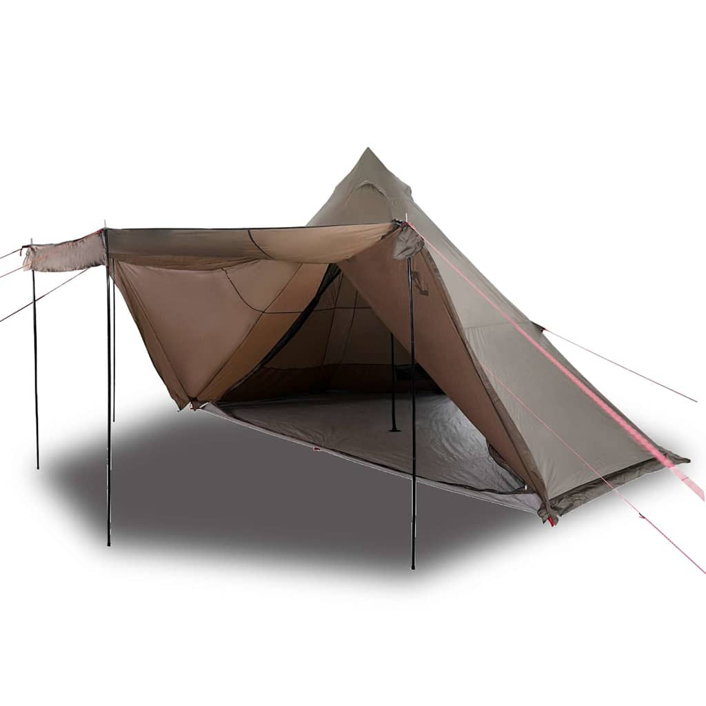 vidaXL Tipi-Familienzelt 8 Personen Braun Wasserdicht