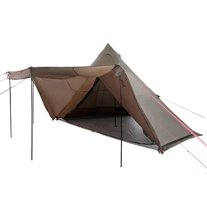 vidaXL Tipi-Familienzelt 8 Personen Braun Wasserdicht