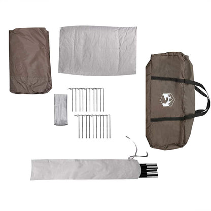 vidaXL Tipi-Familienzelt 8 Personen Braun Wasserdicht