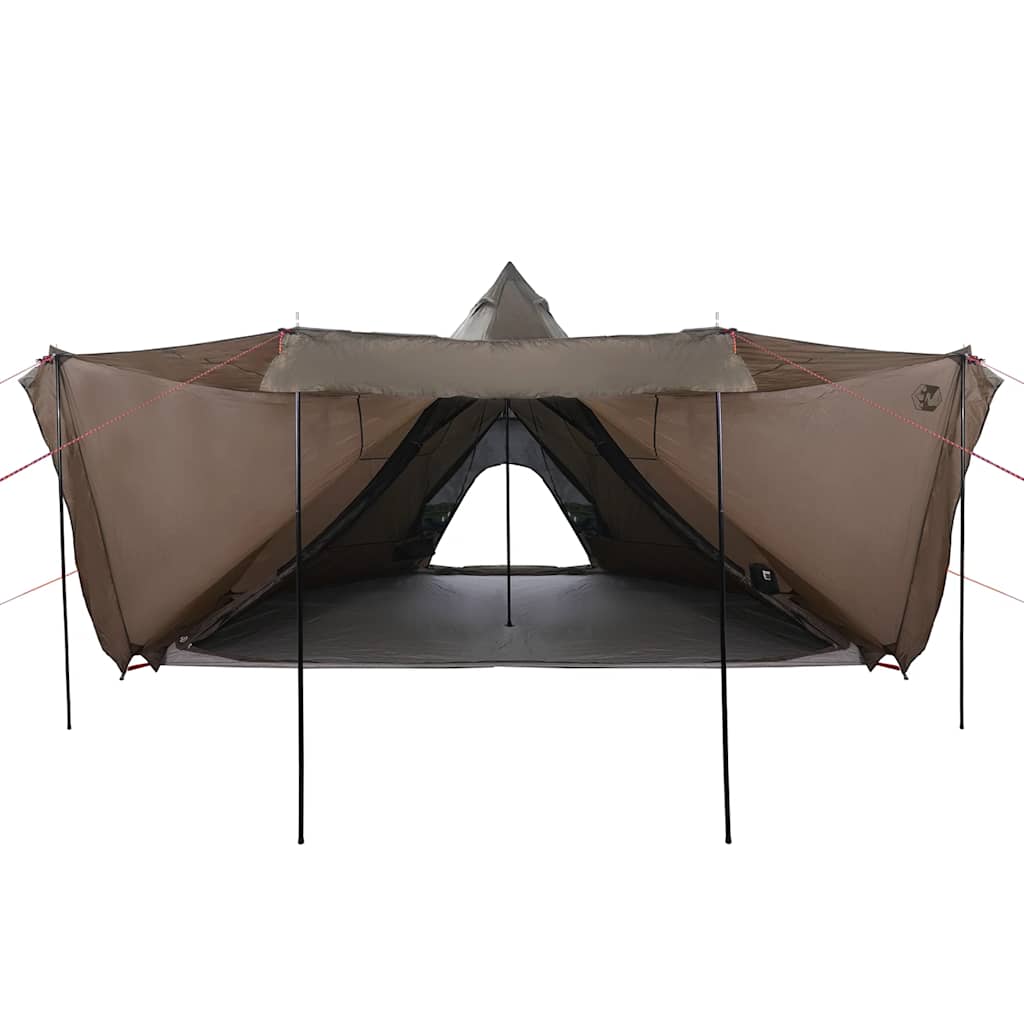 vidaXL Tipi-Familienzelt 8 Personen Braun Wasserdicht