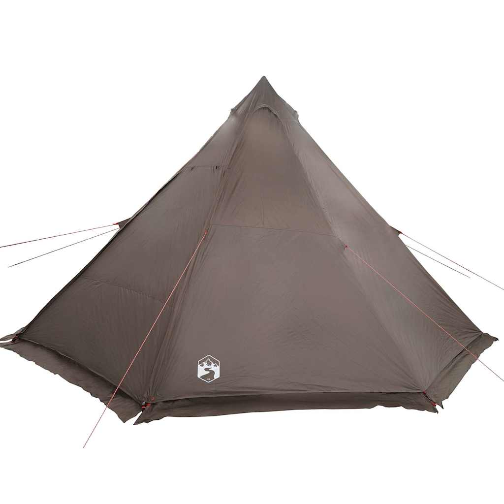 vidaXL Tipi-Familienzelt 8 Personen Braun Wasserdicht