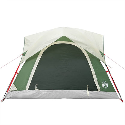 vidaXL Campingzelt 4 Personen Grün Wasserdicht