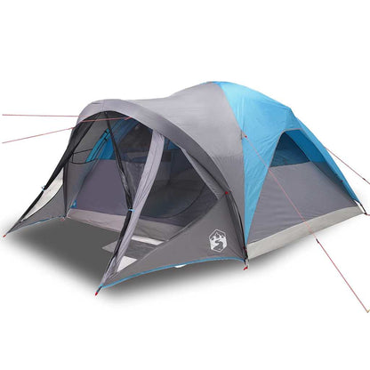 vidaXL Tente tunnel familiale 6 personnes bleue imperméable
