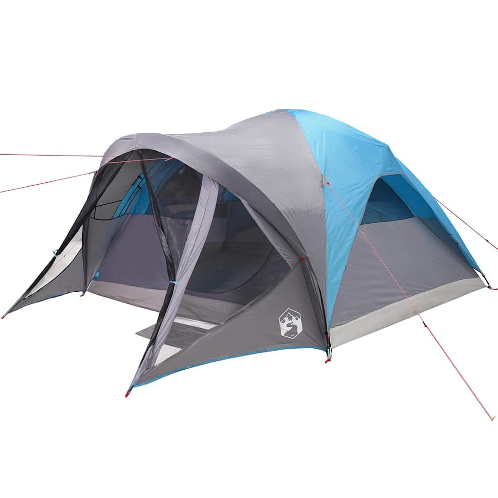 vidaXL Tente tunnel familiale 6 personnes bleue imperméable