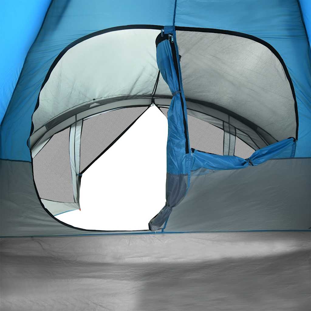 vidaXL Tente tunnel familiale 6 personnes bleue imperméable