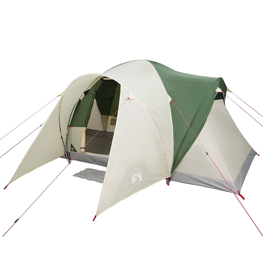 vidaXL Tente dôme familiale 6 personnes verte imperméable